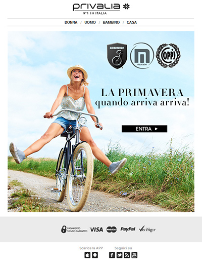 Portfolio Direct Email marketing categoria Varie: Viaggi, Tecnologia,  Oggettistica, Abbigliamento Moto, Cosmetica. Direct Email Marketing Design,  Marketing Creativo, Comunicazione brand Scarpe.