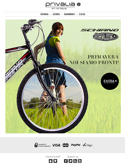 Portfolio Direct Email marketing categoria Varie: Viaggi, Tecnologia,  Oggettistica, Abbigliamento Moto, Cosmetica. Direct Email Marketing Design,  Marketing Creativo, Comunicazione brand Scarpe.
